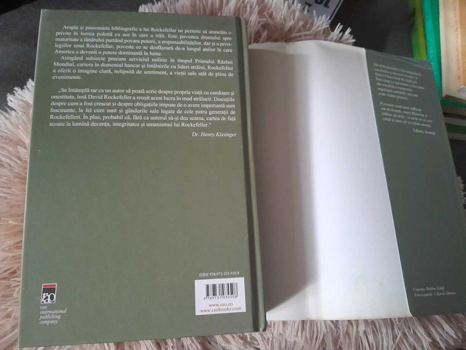 RARA, DAVID ROCKEFELLER - MEMORII (cartonate+supracoperta,698 pagini)