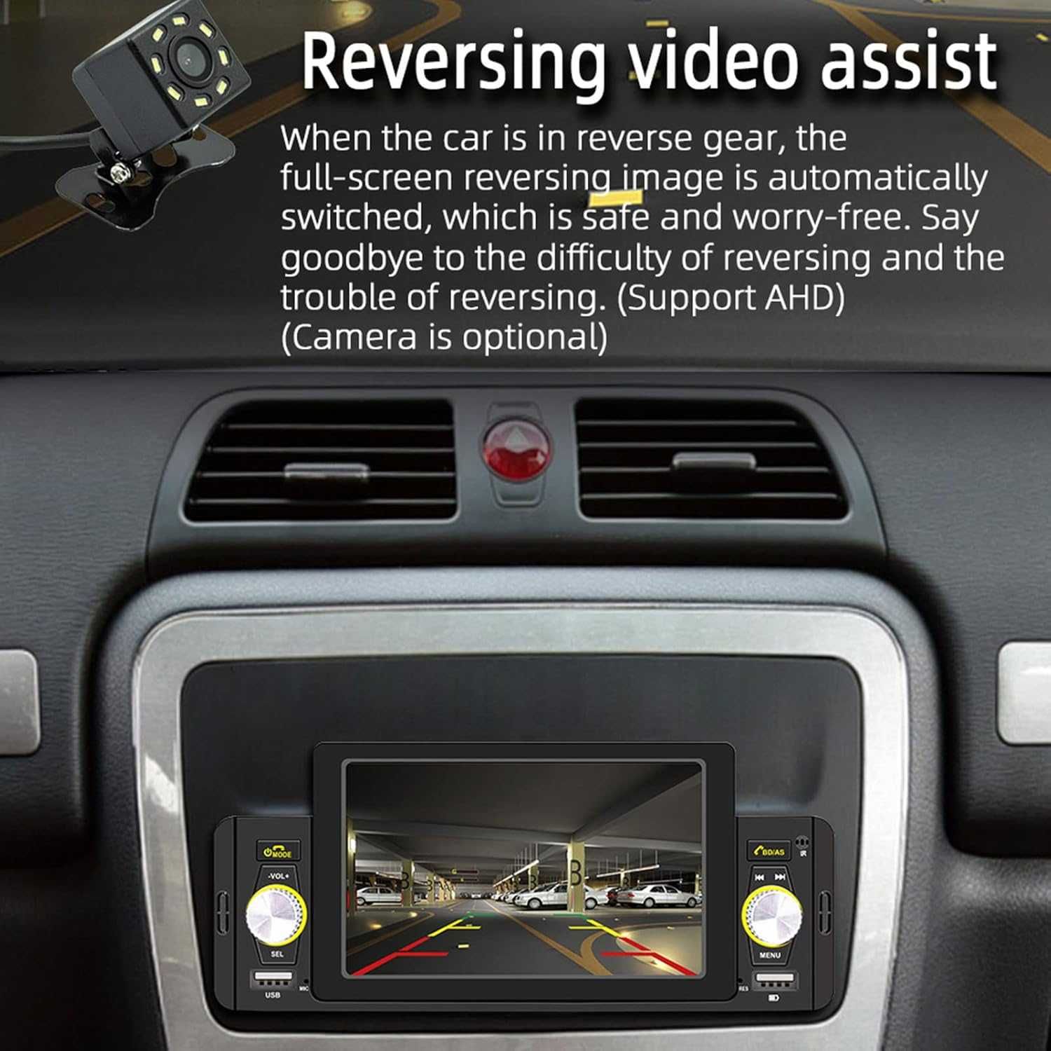 Player Auto Stereo 5inch,Bluetooth 5.1,RGB cameră marșarier,DIN SWM160