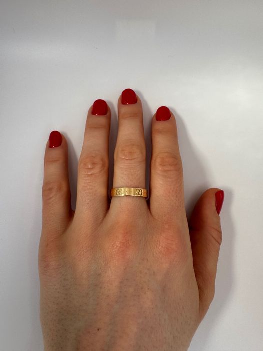 Златен пръстен GUCCI Icon р.56