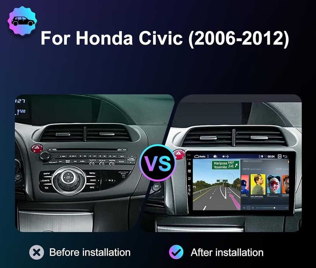 Мултимедия за Honda Civic Hatchback навигация плеър Android 2DIN