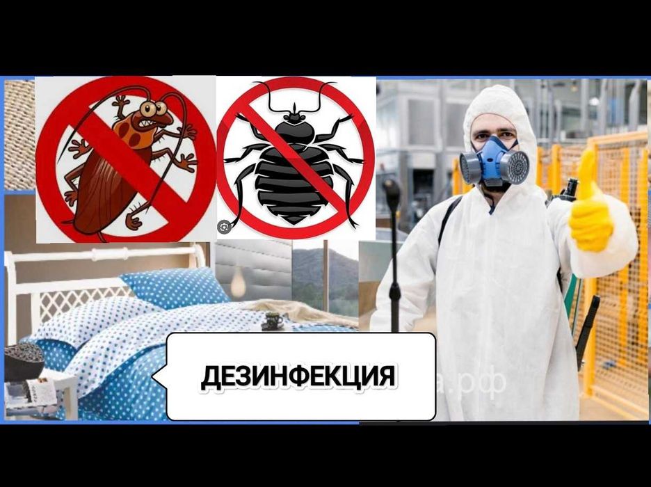 Бытовая химия д.е.з.и.н.ф.е.е.ц.и.я тараканы клопы блохи крысы туман