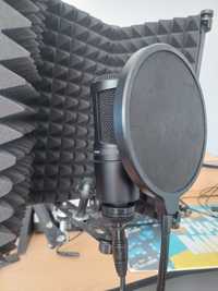 Професионален микрофон AT2020 + Звукоизолация и стойка