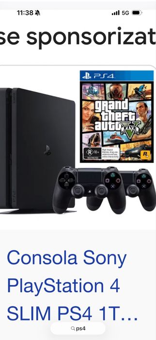 Vand ps4 cu fc25 si gta