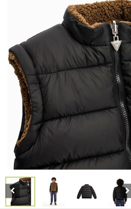 Двулицево детско  яке +елек Guess