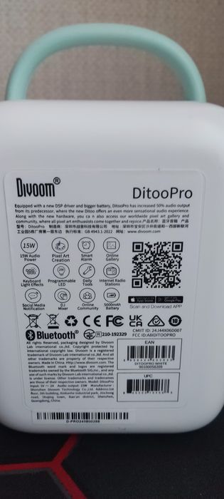 Колонка с пиксельным экраном Divoom DitooPro