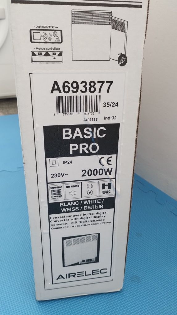 Нов Конвектор AIRELEC Basic Pro 2000W