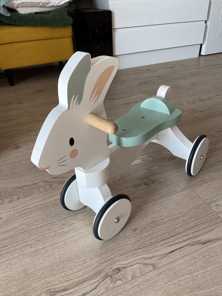 Transfer leaf running rabbit ride on - din lemn 18 luni