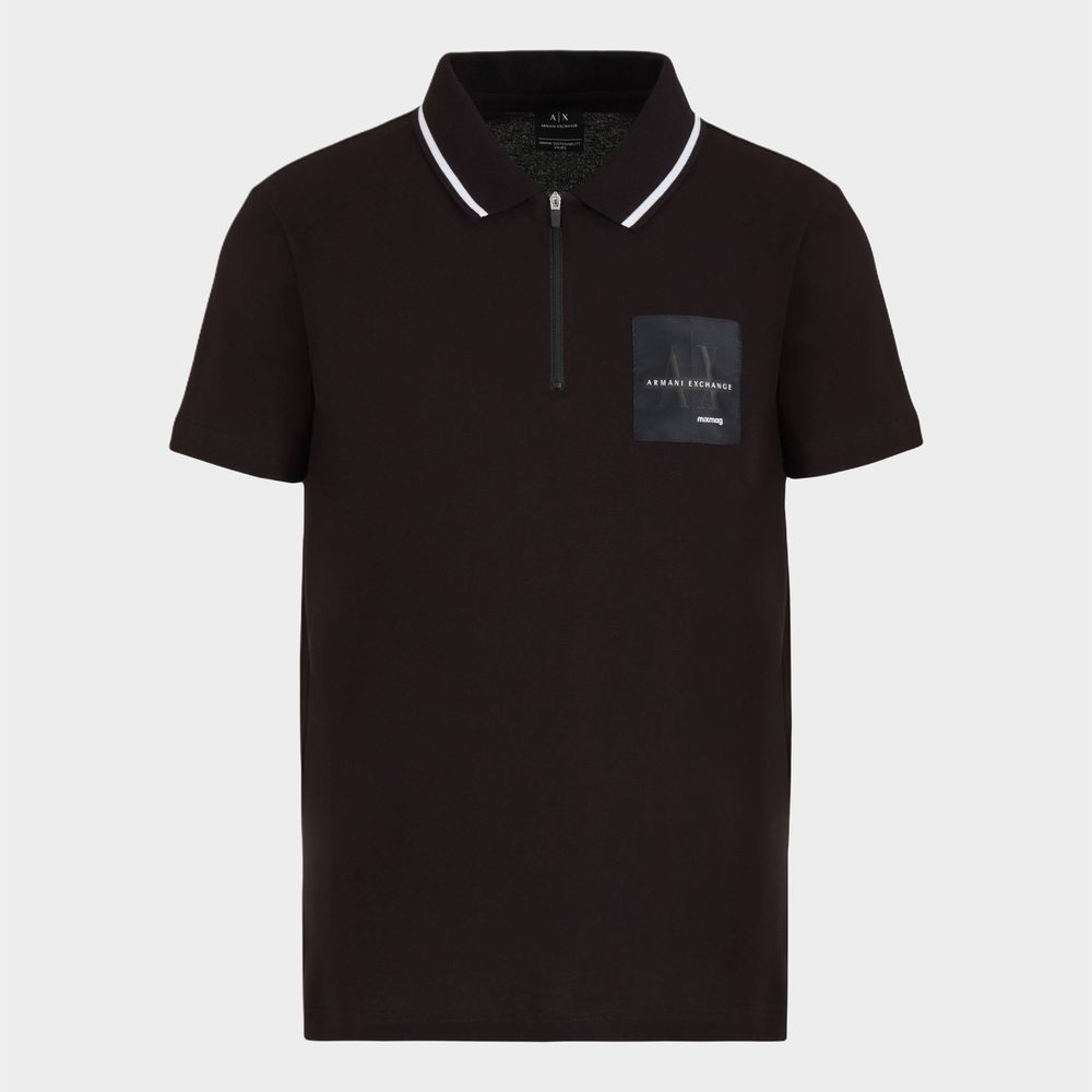 Оригинална мъжка поло тениска с цип Armani Exchange MixMag