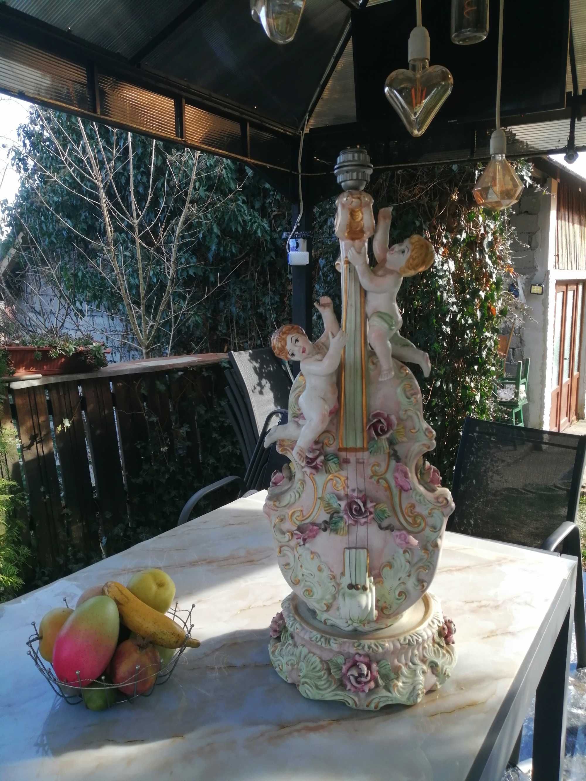 Antichitate lampa portelan Italy stare excelenta
