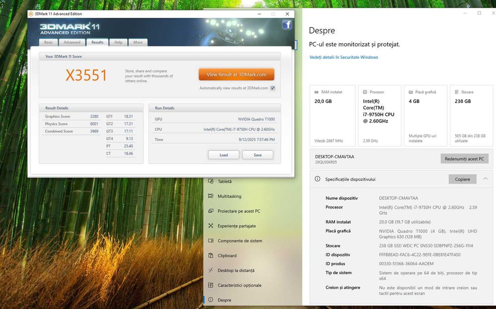 Laptop 16" Lenovo Ultra/gaming P1 Gen2 I7,16GB,256,nVidia T1000