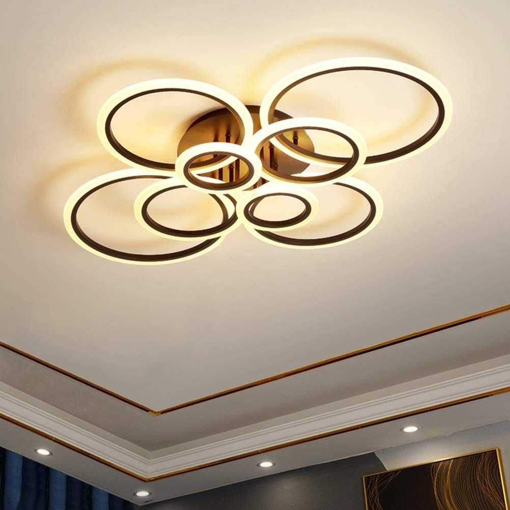 Полилей с висулки LED Lustra Rivani 8067/4 + 4 MARO 232W, Многоцветен
