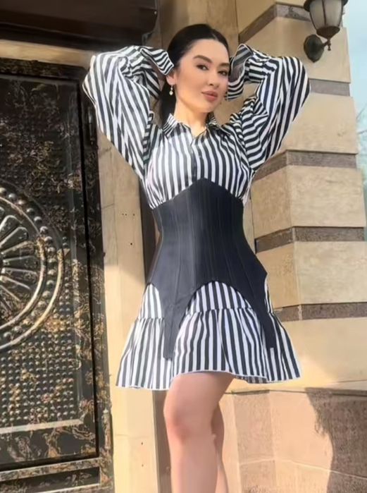 Рубашка платья с корсетом