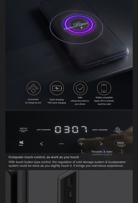Masa inteligentaBromius tb 135 Black Sapphire