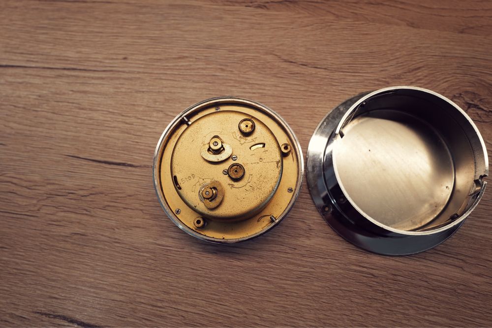 Ceas Wempe bord maritim Chronometerwerke Hamburg Alama 8 zile