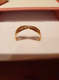 Inel logodnă bijuterie cadou ieftin oțel inoxidabil placat cu aur 18k