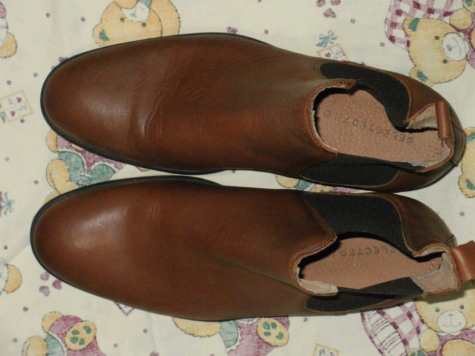 BLEND и SELECTED HOMME мъжки нови естествена кожа 42