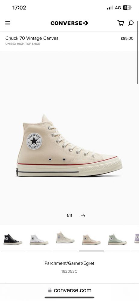 Converse Chuck 70 Vintage Canvas