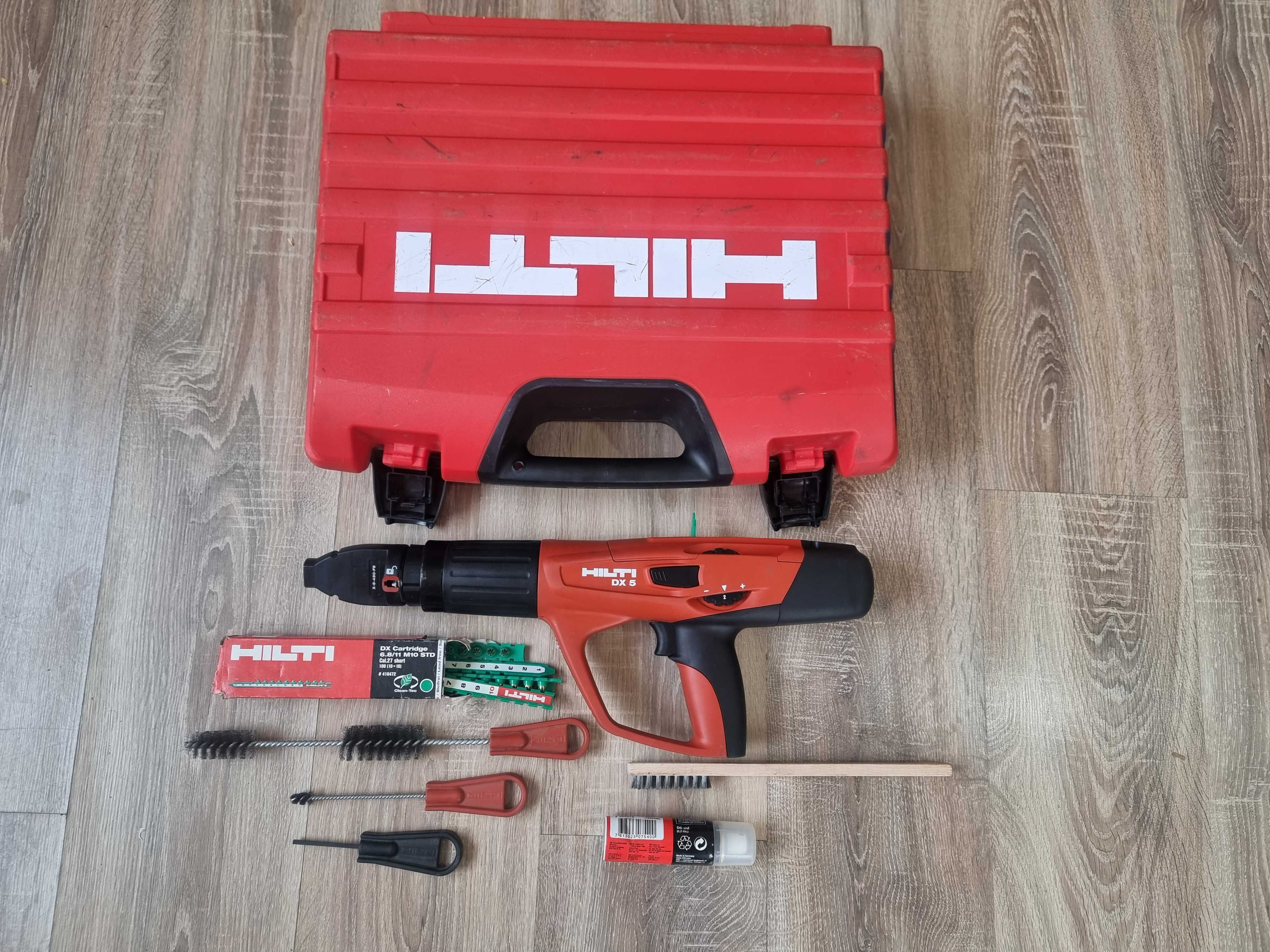 Pistol Cuie HILTI DX 5 Batut Puscat Fier Otel Beton Capse Cartuse