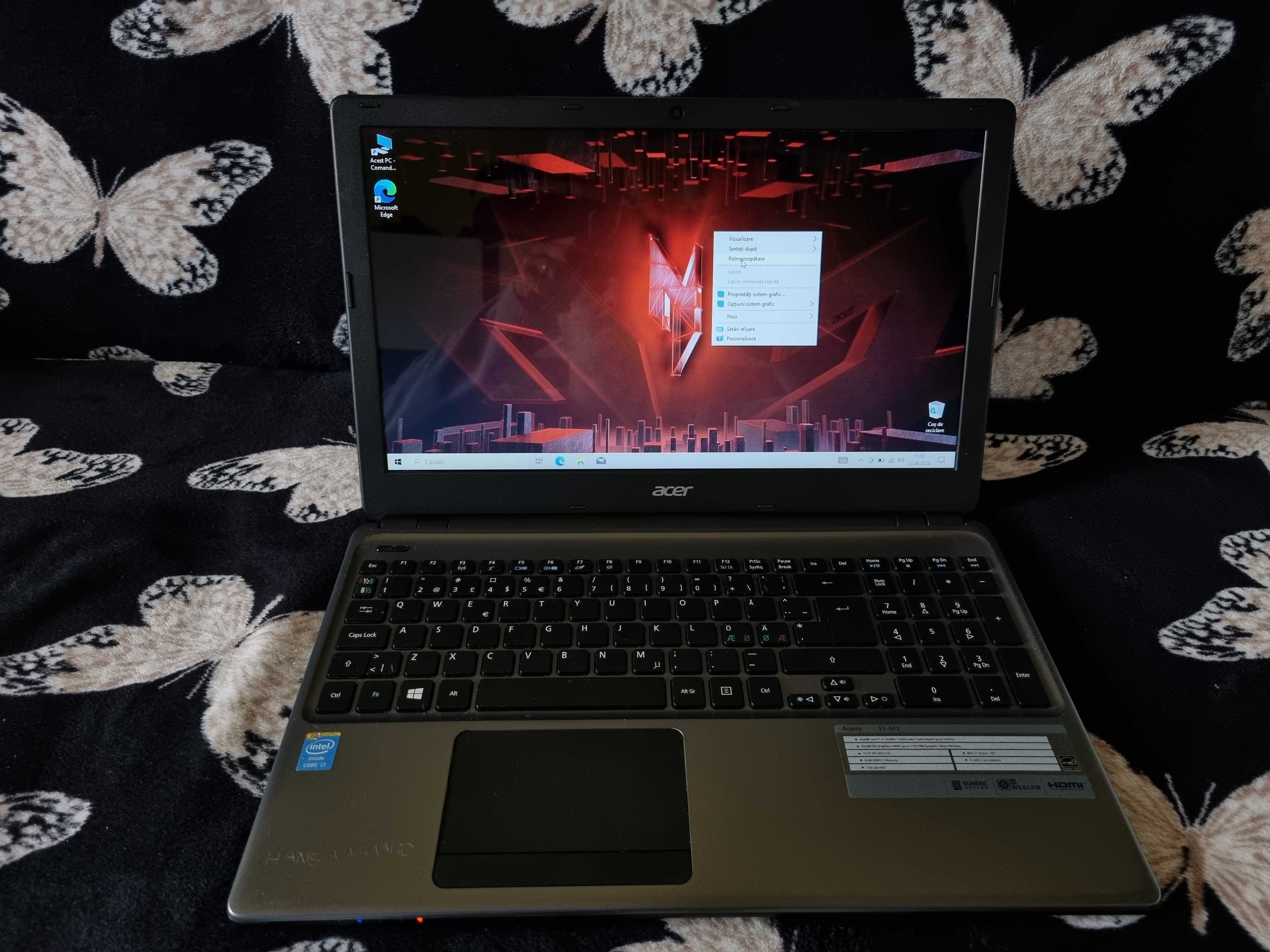 Okazie Laptop Acer V5 cu i7 ,8 Gb ram + SSD la doar 700lei