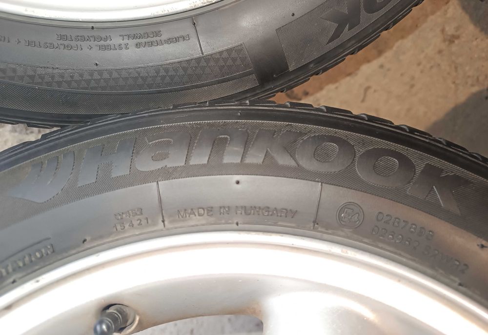 Джанти Опел 15 със зимни  гуми Hankook I*Cept RS2 175/65/15