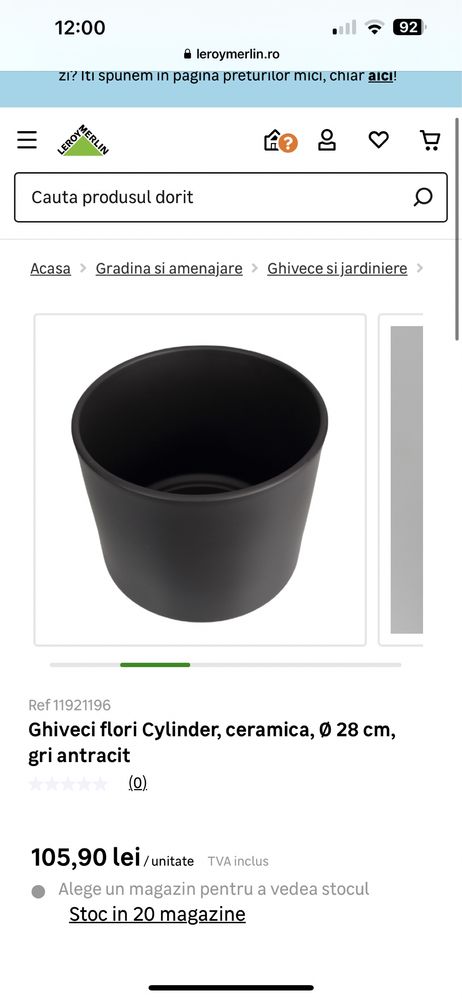 Ghivece ceramica (diametru 28cm)