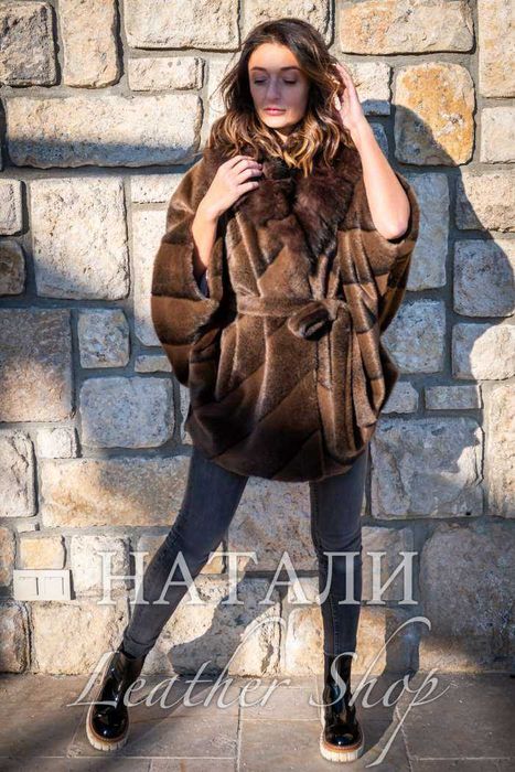 Дамски ексклузивен кожух от Алпака Шарлот