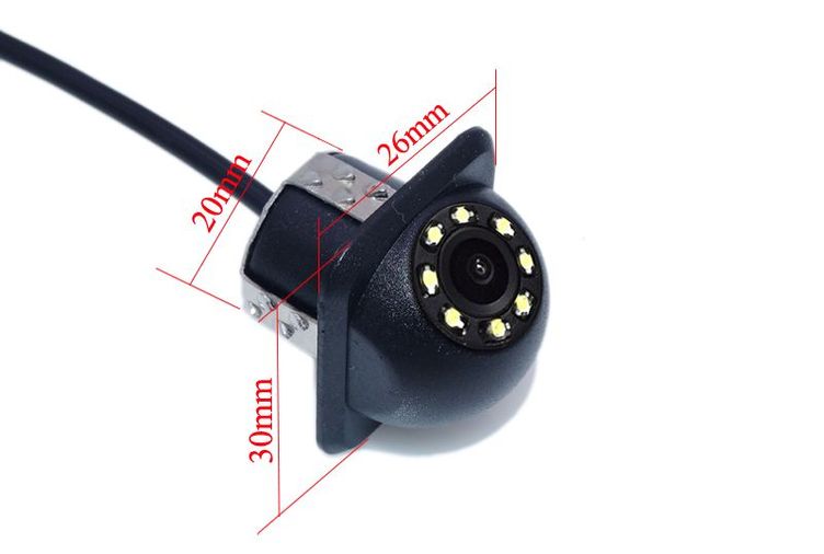 Camera Video Auto Marsarier mers inapoi 20mm cu Night Vision spate