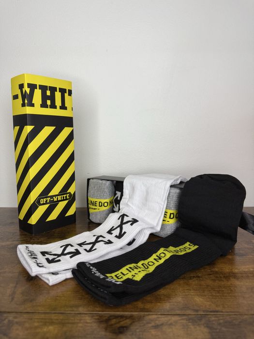 Set 6 perechi sosete offwhite fendi dsquared moschino nike adidas puma