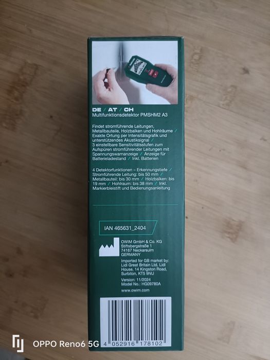 Detector multifuncțional parkside