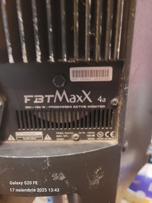 Boxe FBT Maxx 4a, Yamaha PSR-SX600, mixer, microfoane