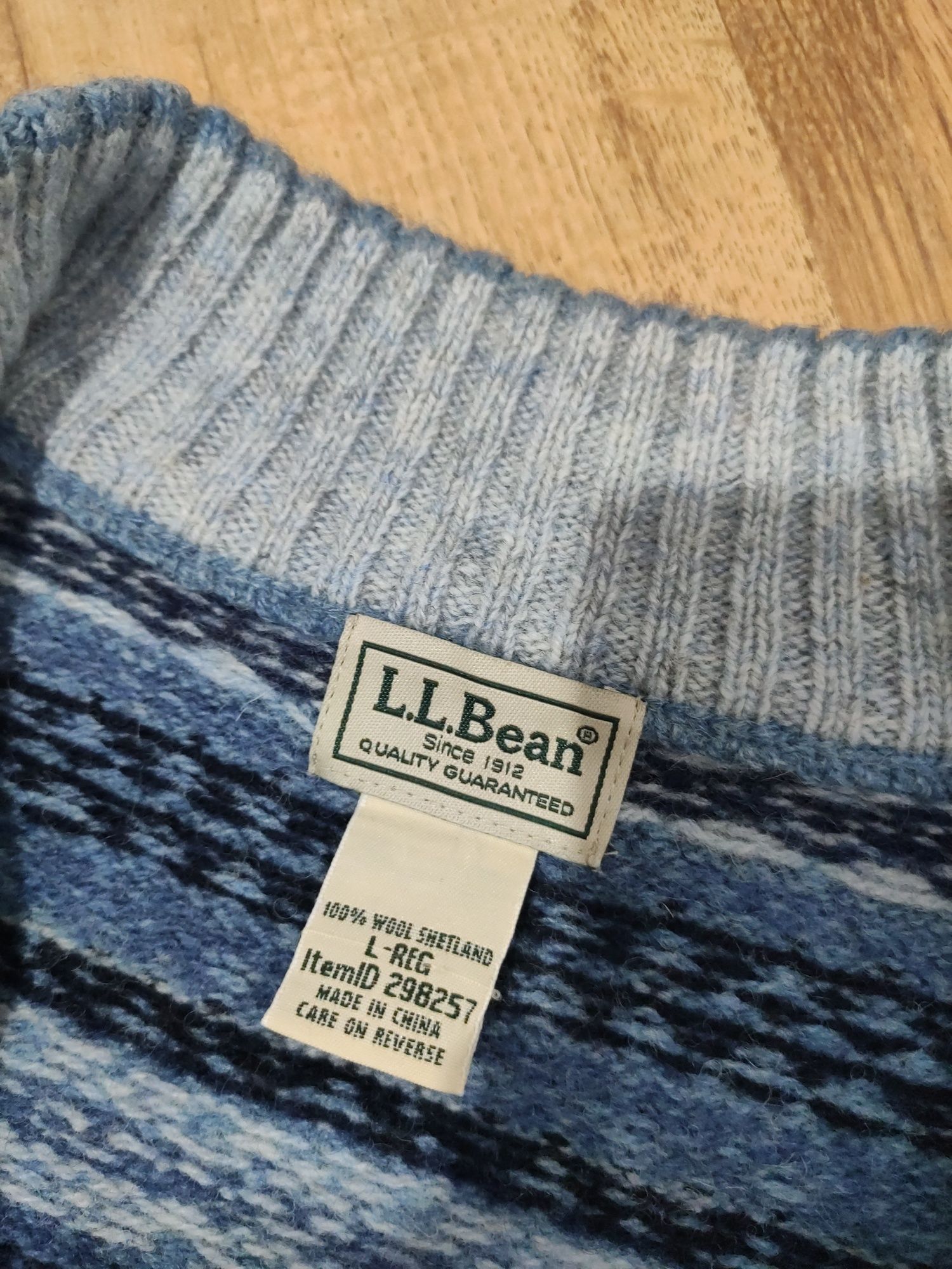 Pulover din lână Shetland LL Bean USA mărimea L