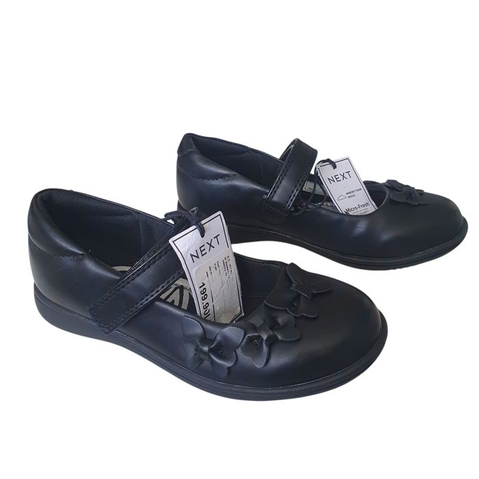 Pantofi NOI Next 30,5 negru, fete, spuma memorie, potriviți la școală