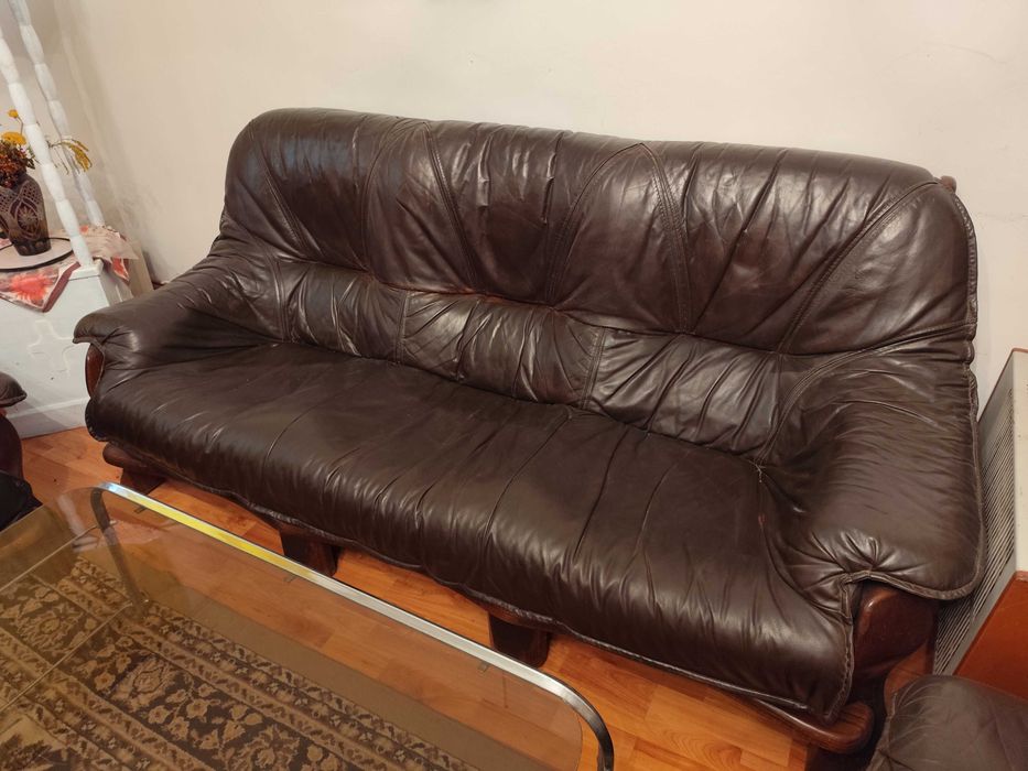 garnitura hol /living piele