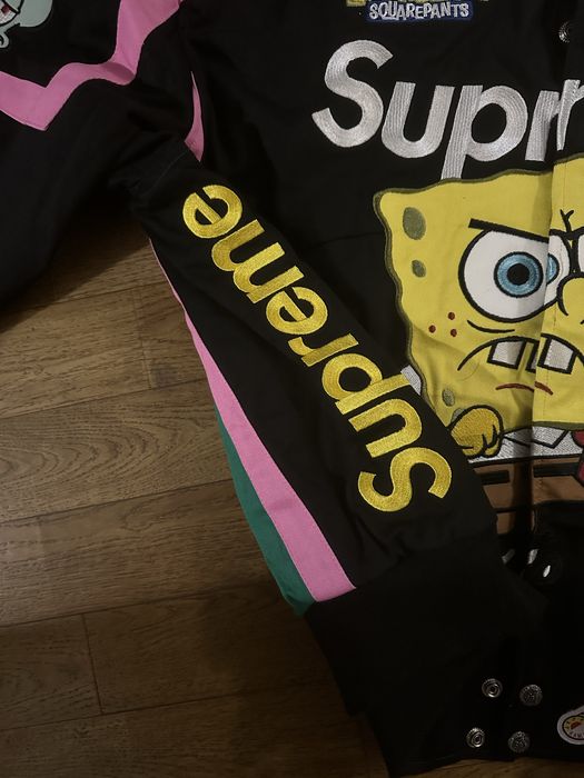 Supreme x SpongeBob SquarePants Jeff Hamilton Racing Jacket