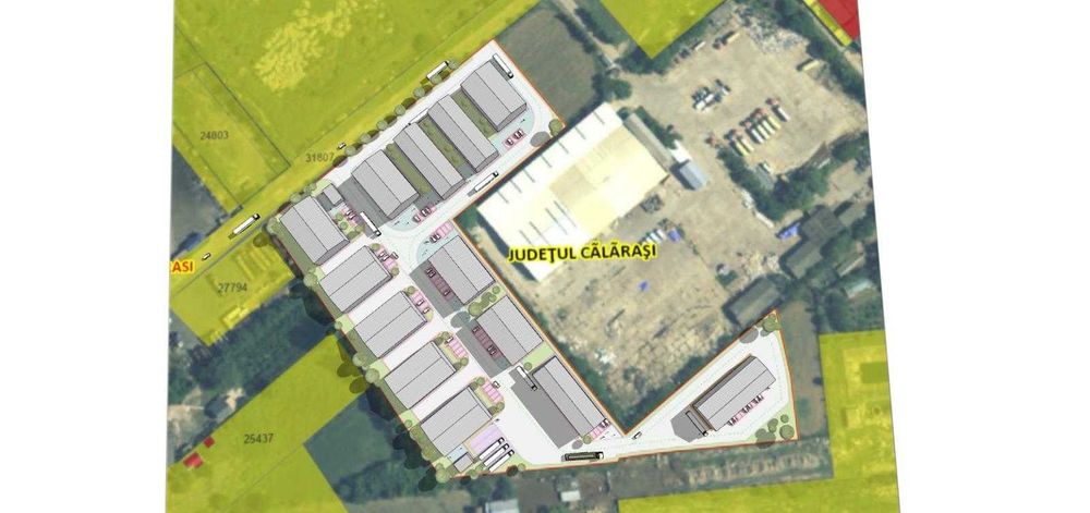 Hale industriale de inchiriat -  600 mp – Calarasi – Parc logistic nou