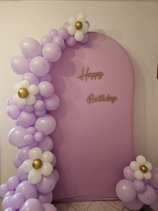 Decor cu baloane, photo corner și arcade