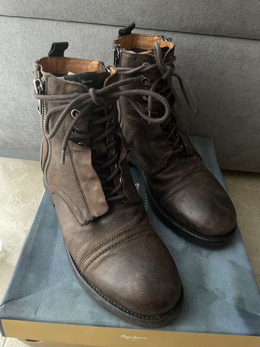 Кафяви мъжки боти Pepe Jeans 41, 27,7 см