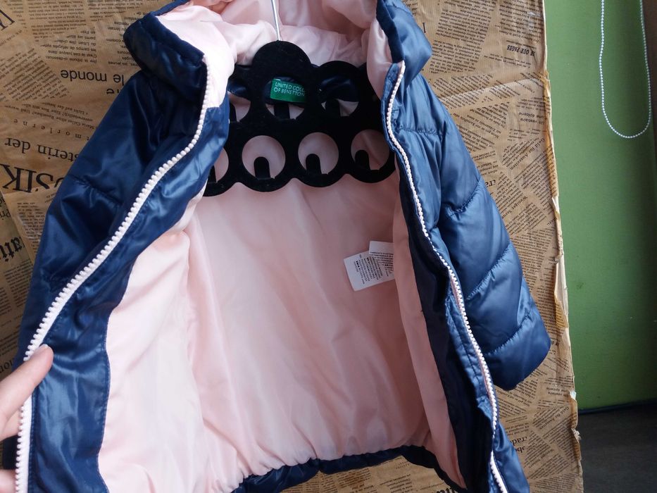 зимно пухено детско яке,шуба,гъши пух Benetton