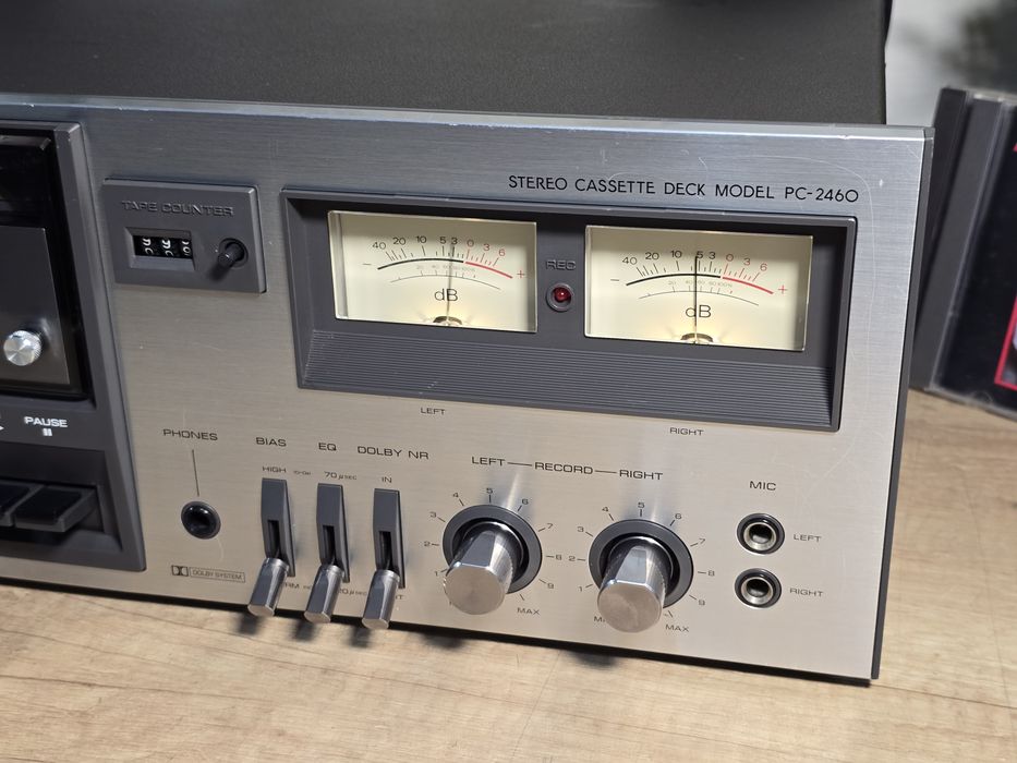 Casetofon deck TOSHIBA PC-2460, vintage hifi audio