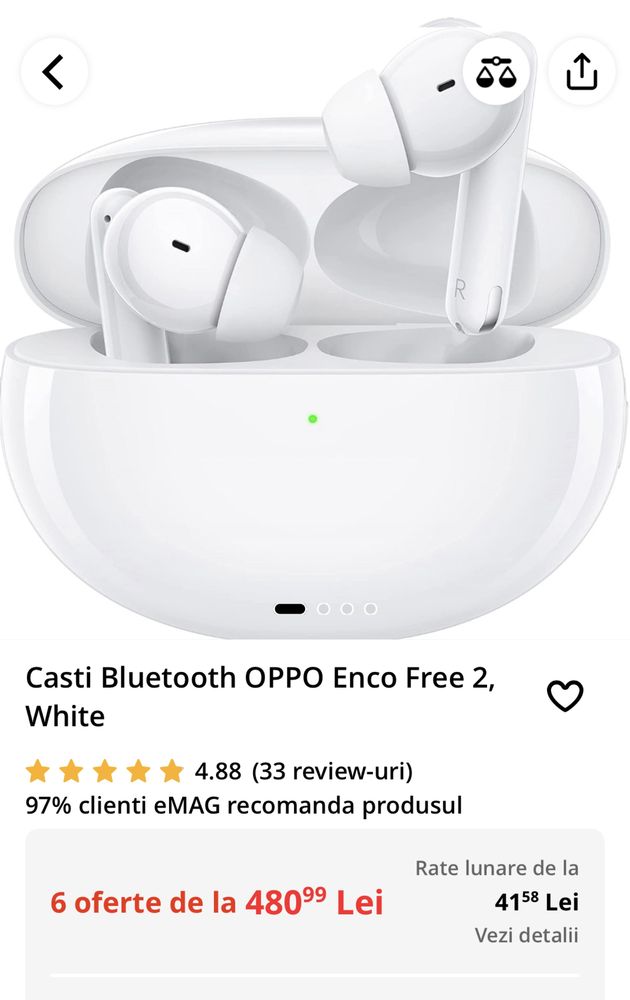 Căști Oppo Enco Free 2