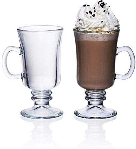 Стъклени чаши за шоколад, фрапе и сладолед - комплект 6бр
