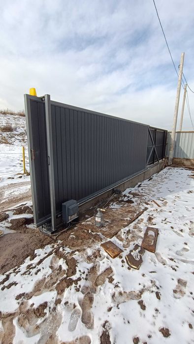 Откатные ворота из металлосайдинга любого размера от 4 дней