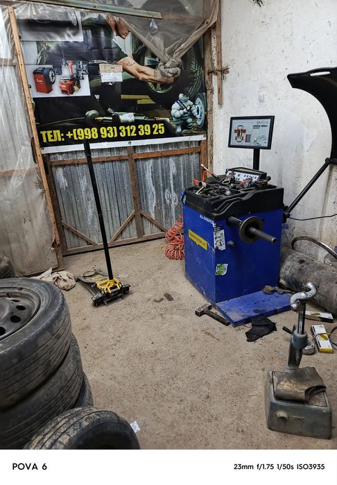 Vulkanizatsa aparat Balansirovka va Shinomantaj unite