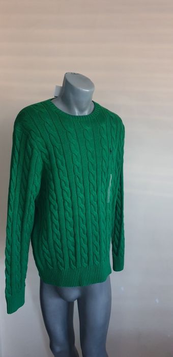 POLO Ralph Lauren Cable Cotton / Knit / L НОВО! ОРИГИНАЛ Мъжки Пуловер