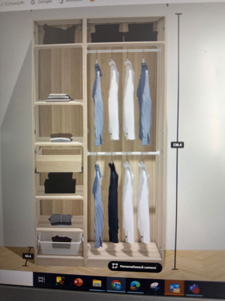 Dressing pax/ Dulap haine (sifonier) ikea stejar
