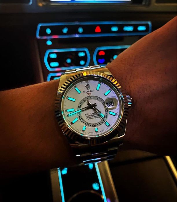 Rolex Sky - Dweller white dial