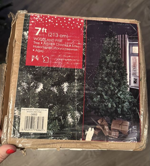 Brad artificial 213cm, cu suport