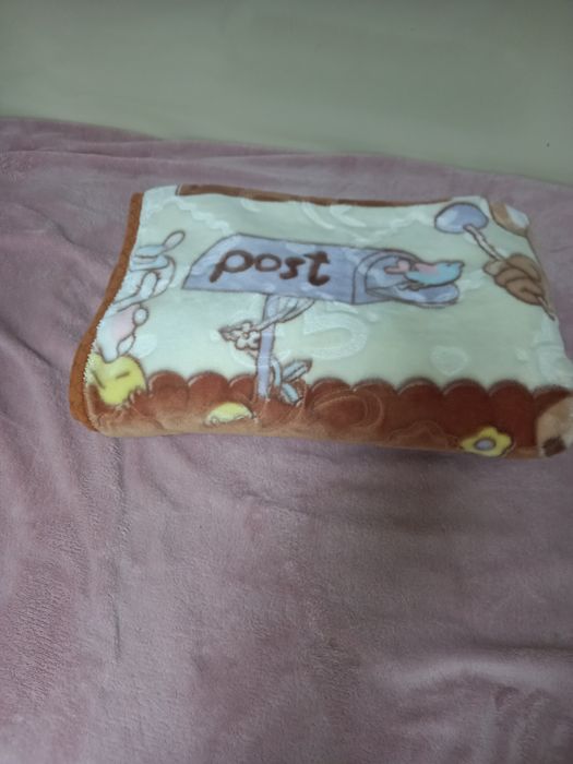 Плед детский цвет коричновый