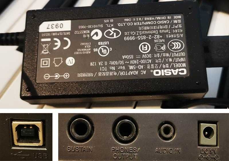 компютърна миди клавиатура CASIO CTK-2100 синтезатор 5 октави и USB