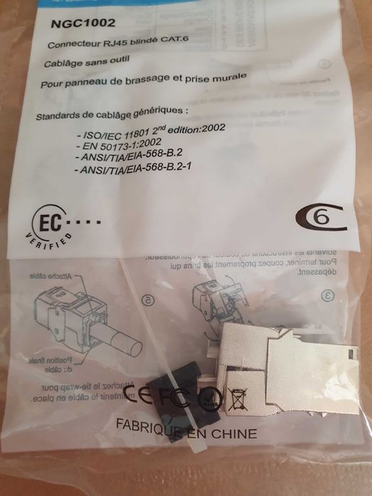 Cupla modulara Rj 45 Cat 6 a Gigamedia si  NGC Franta
